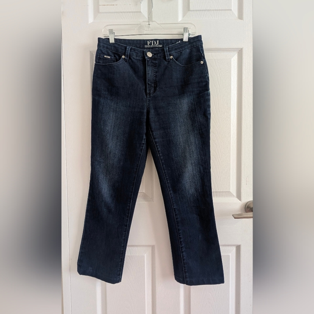 FDJ French Dressing Jeans Olivia Slimmer Straight Leg - Dark Wash - Size 8